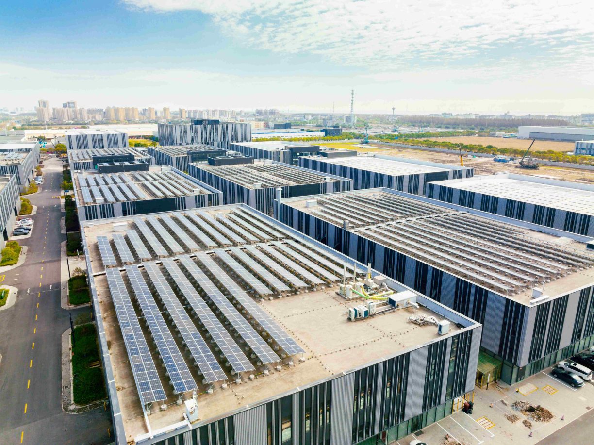 Sustainable buildings with solar panels